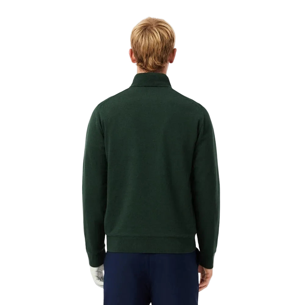 Lacoste pull quart-zip Golf Coupe vent Vert Sinople