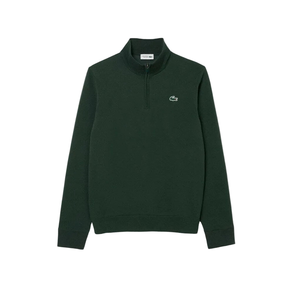 Lacoste pull quart-zip Golf Coupe vent Vert Sinople