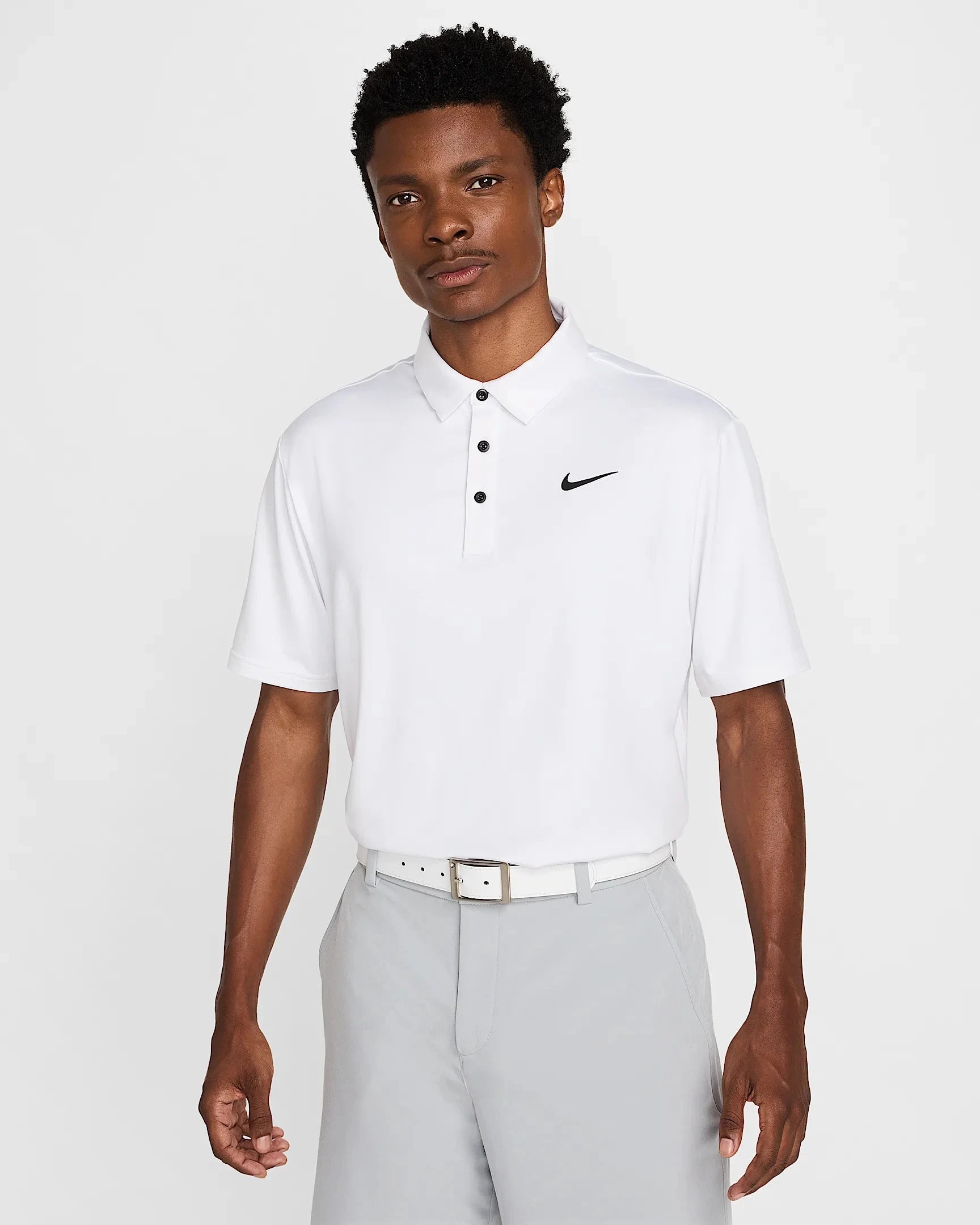 Nike Polo Dri Fit Solid Tour White