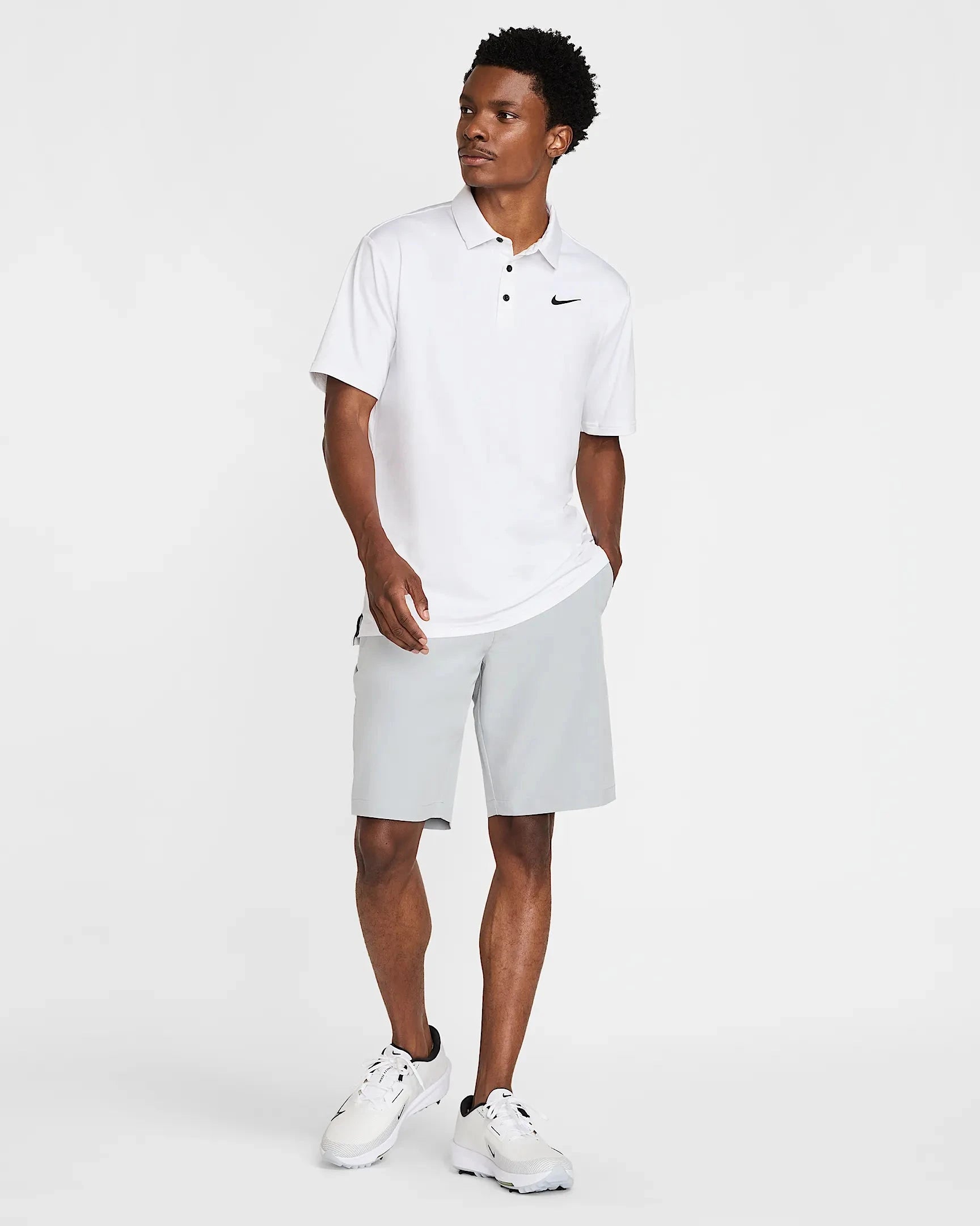 Nike Polo Dri Fit Solid Tour White