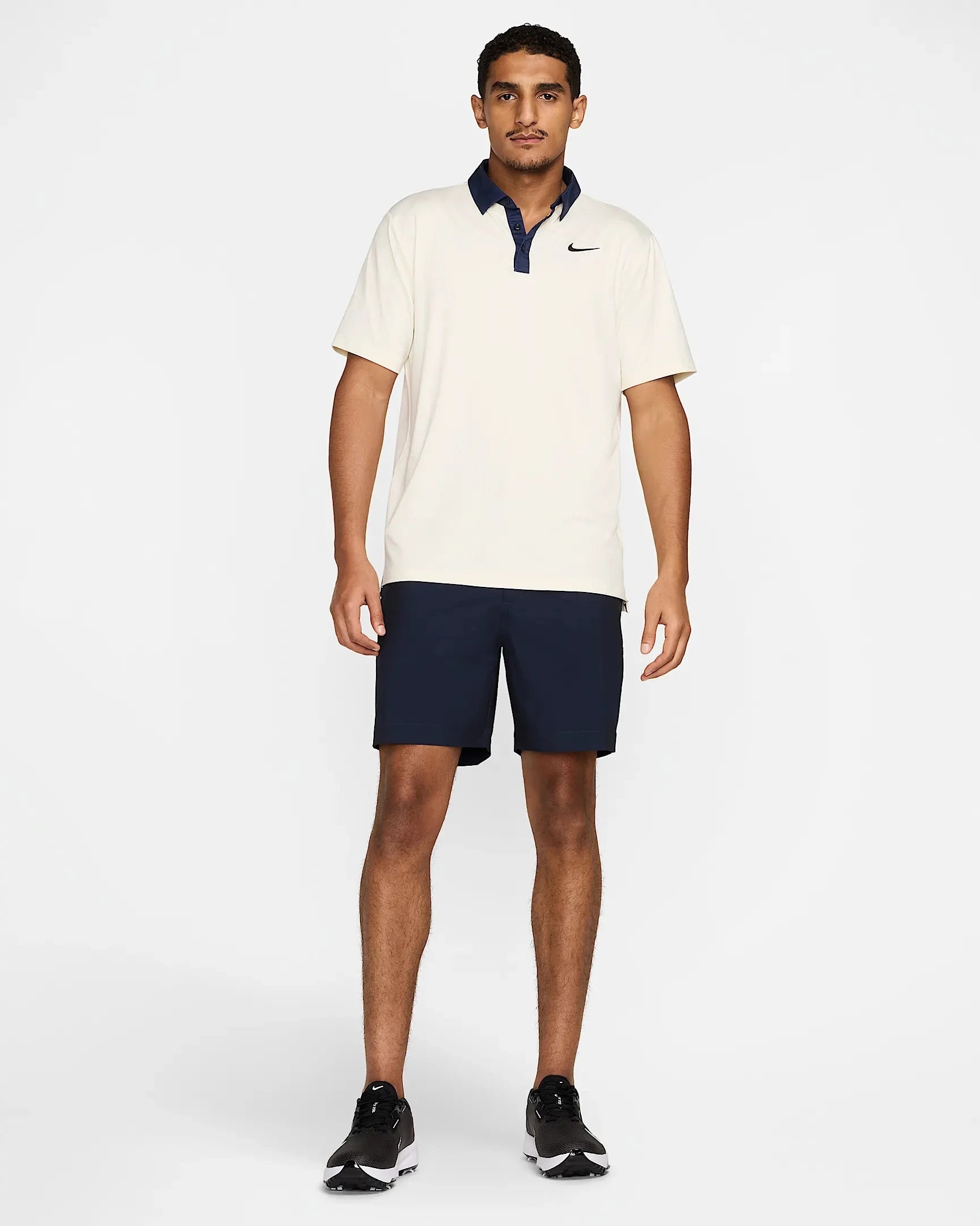 Nike Polo Dri Fit Tour Contrast Polo Creme
