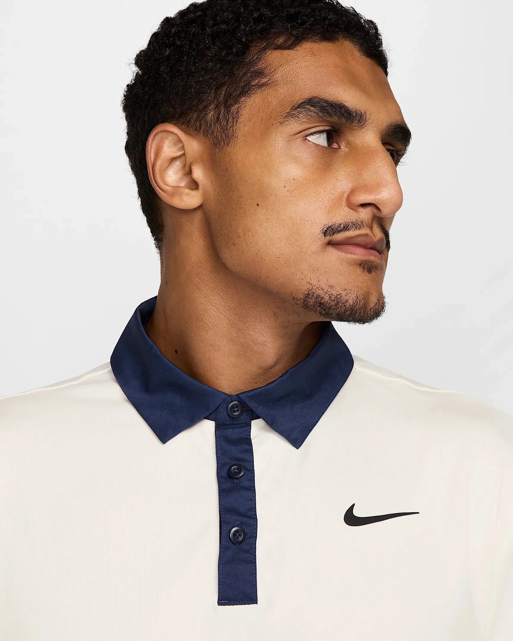 Nike Polo Dri Fit Tour Contrast Polo Creme