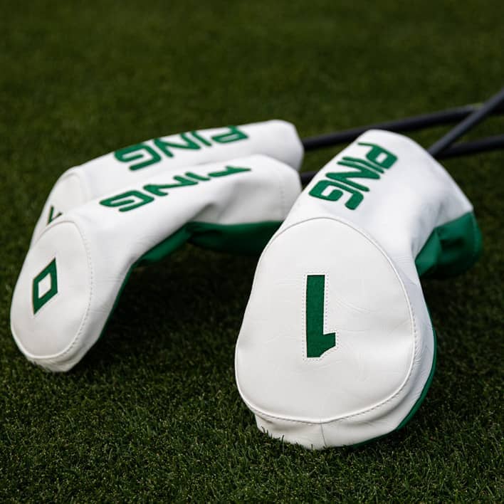 Ping Headcover Driver Looper White Green