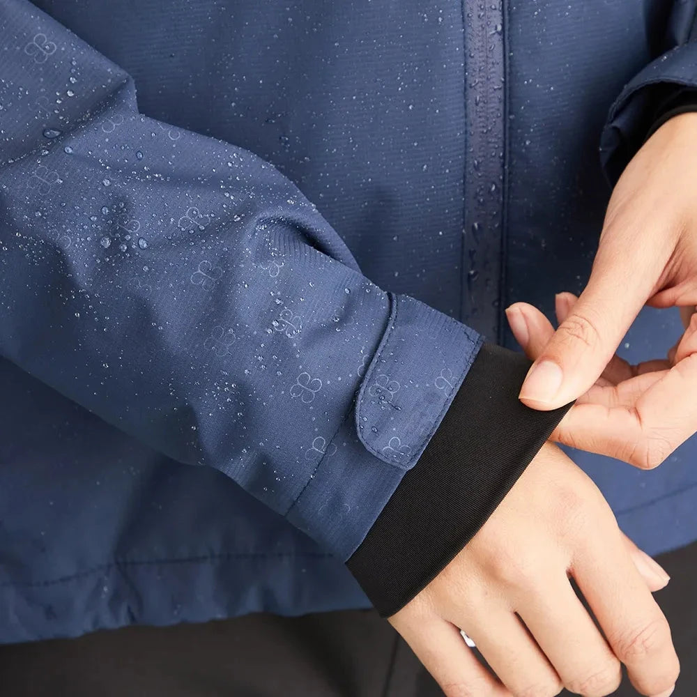 PING Milli Veste Imperméable Femme Bleu Oxford