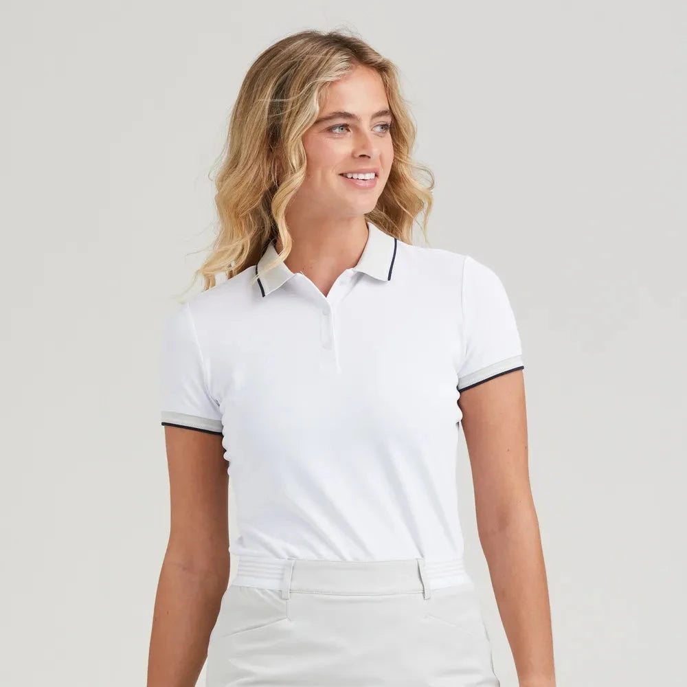 Ping Polo Femme Viviana blanc Pebble