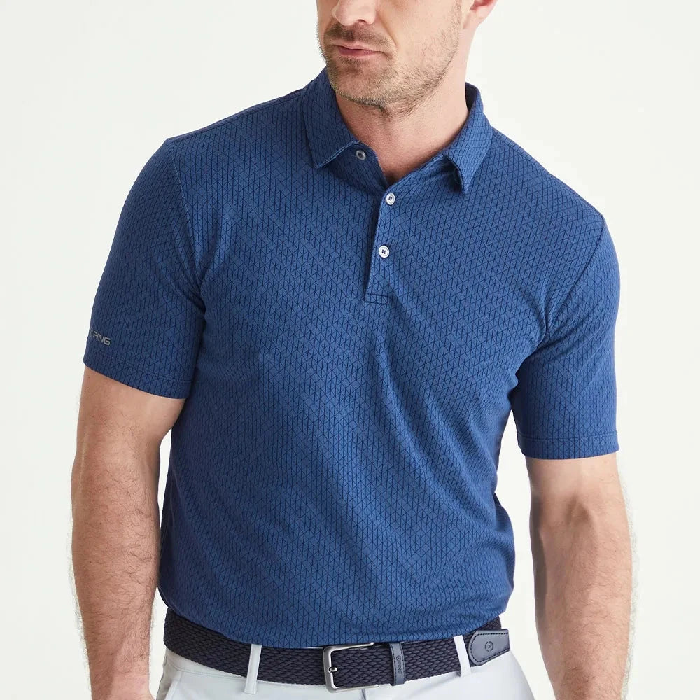 Ping polo Hershel Oxford blue