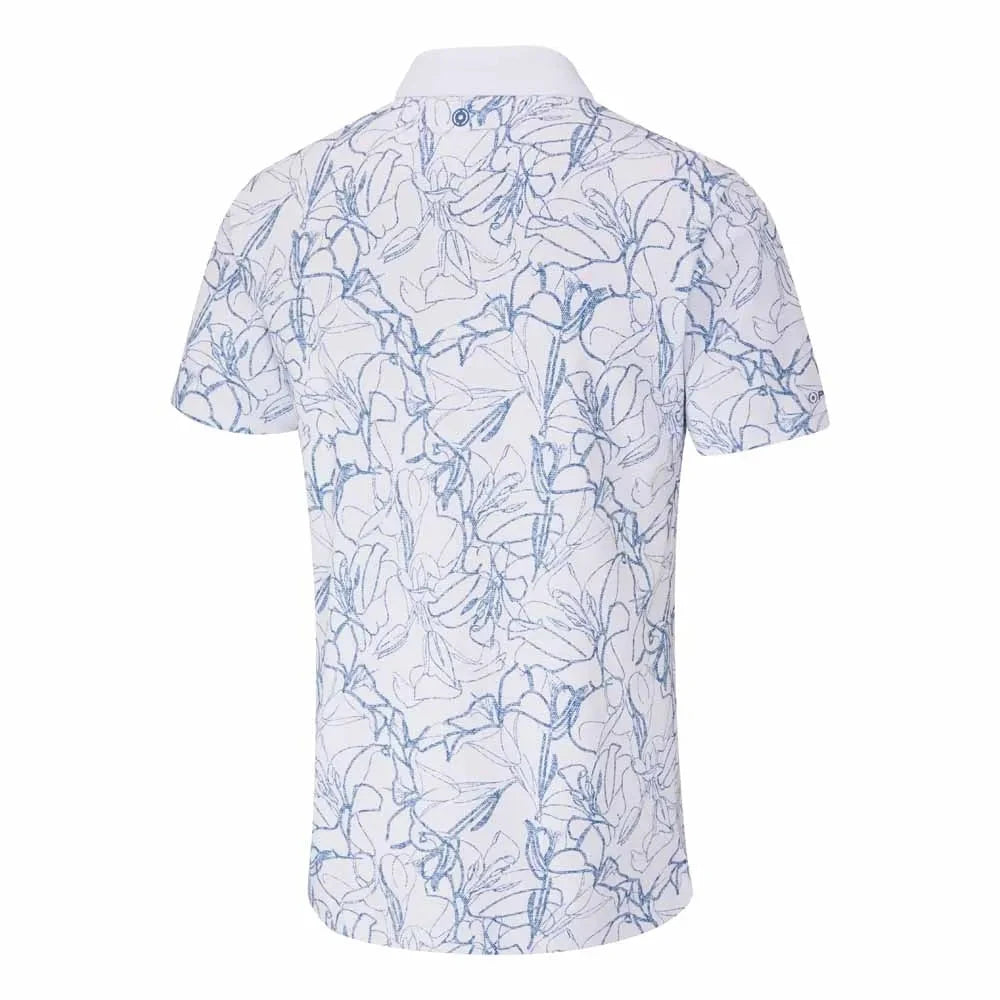 Ping Polo ORLANDO golf avec imprimé Fleurs Bleues