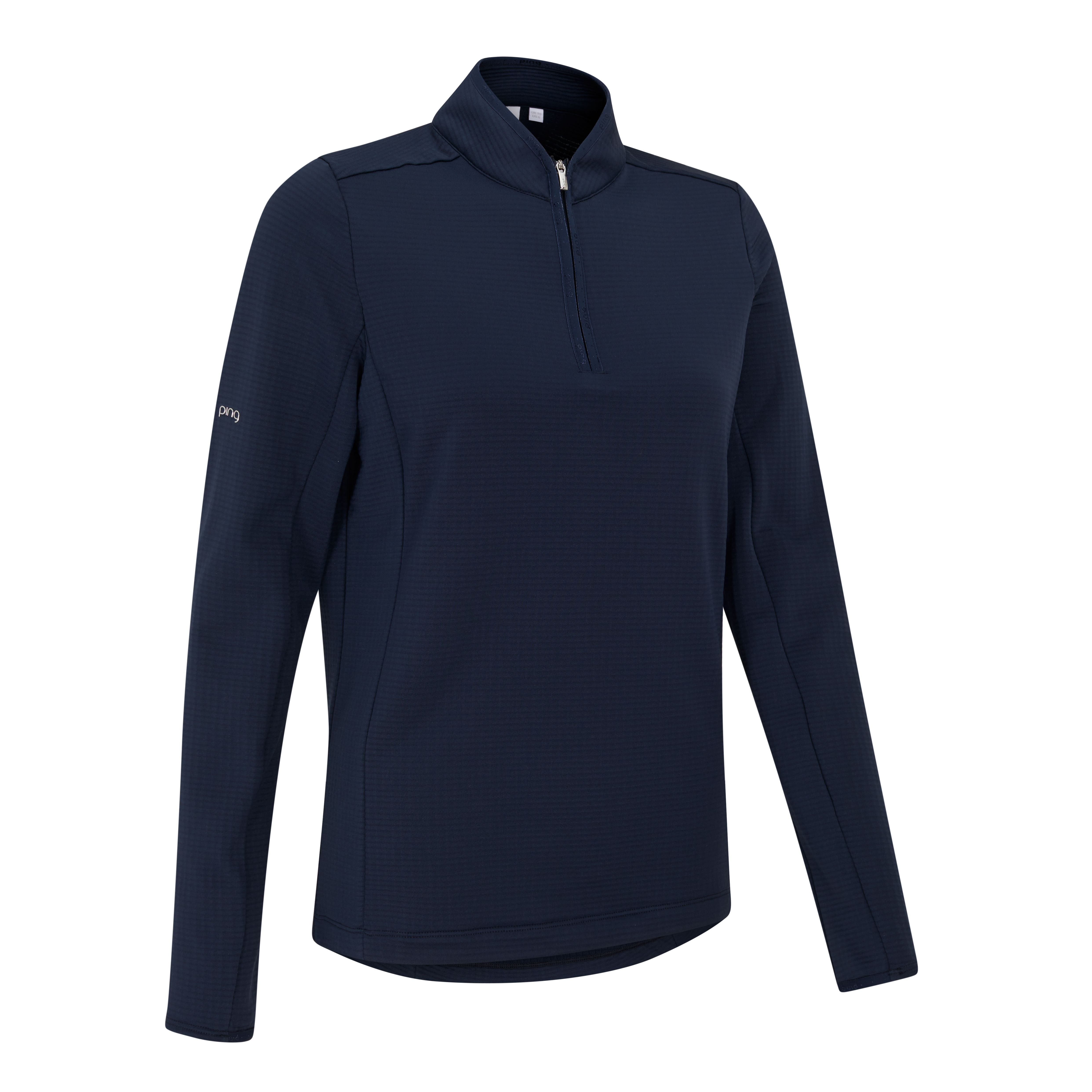 Ping Pull 1/4 Zip midlayer Abigale Bleu Marine