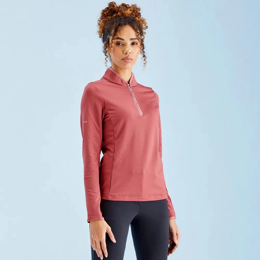 Ping Pull 1/4 Zip midlayer Abigale rose