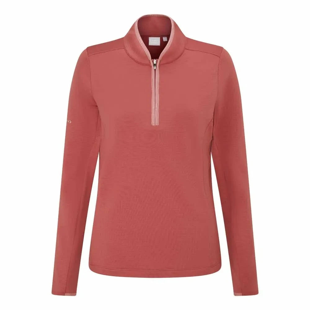 Ping Pull 1/4 Zip midlayer Abigale rose