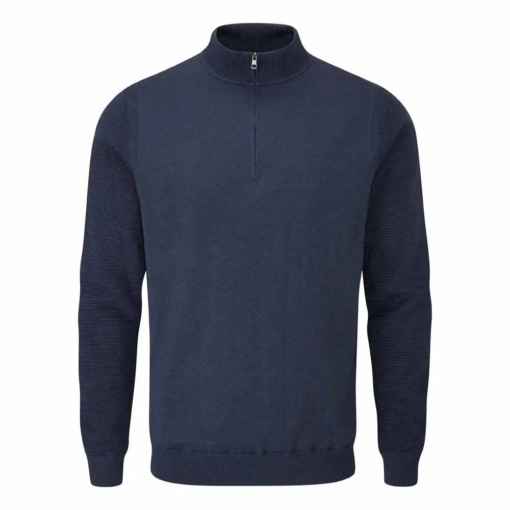 Ping Pull CROY demi zip doublé pour la protection contre le vent Bleu