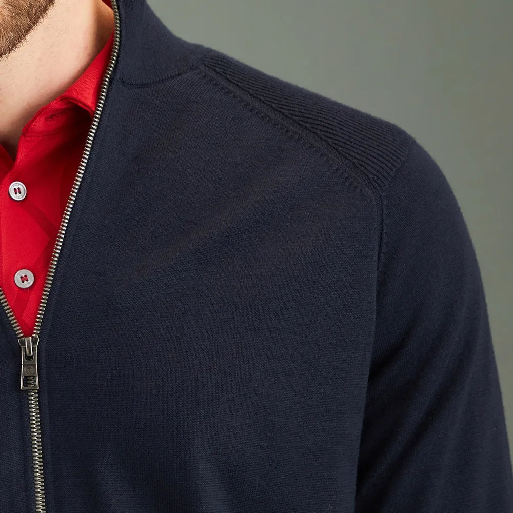 PING Pull sweat 1/2 Zip lined Murphy Navy