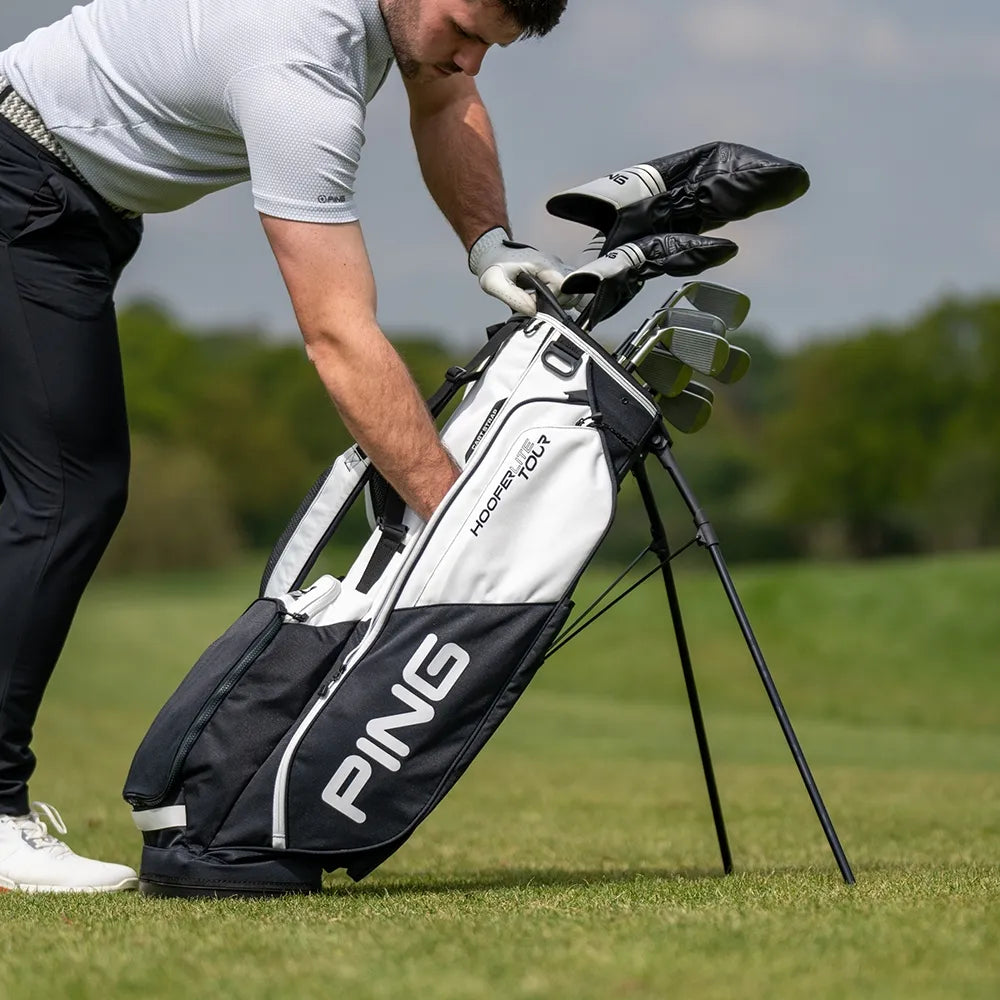 Ping Sac de golf Hoofer Lite Tour Black & White