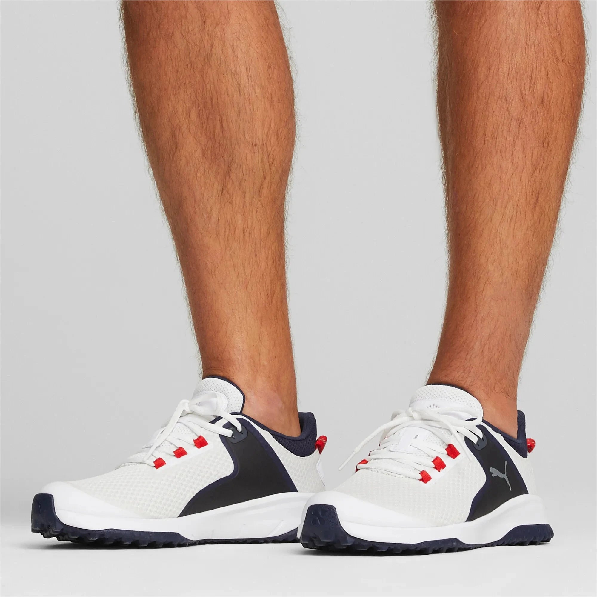 Puma Chaussures FUSION Grip Blanc Bleu Marine