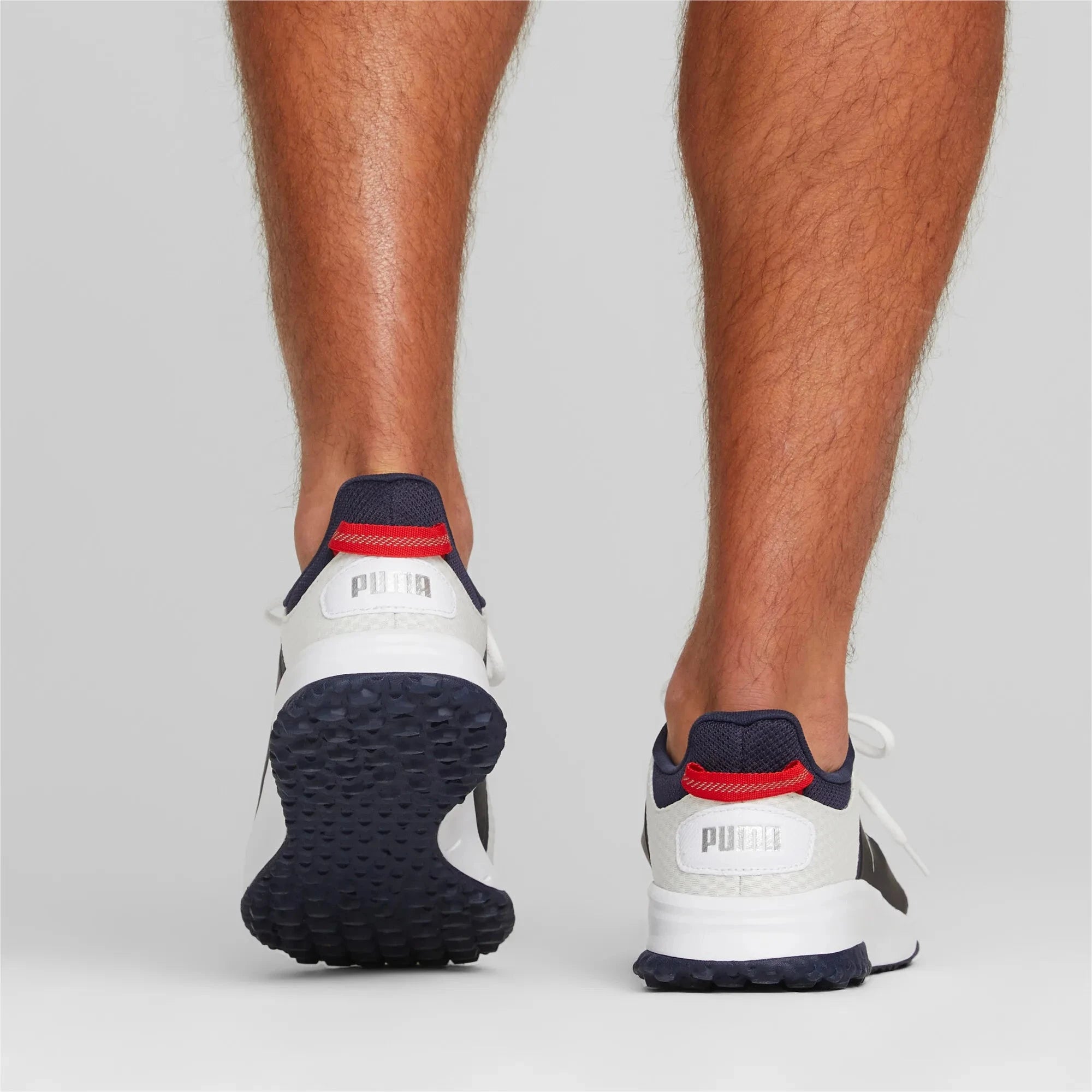 Puma Chaussures FUSION Grip Blanc Bleu Marine