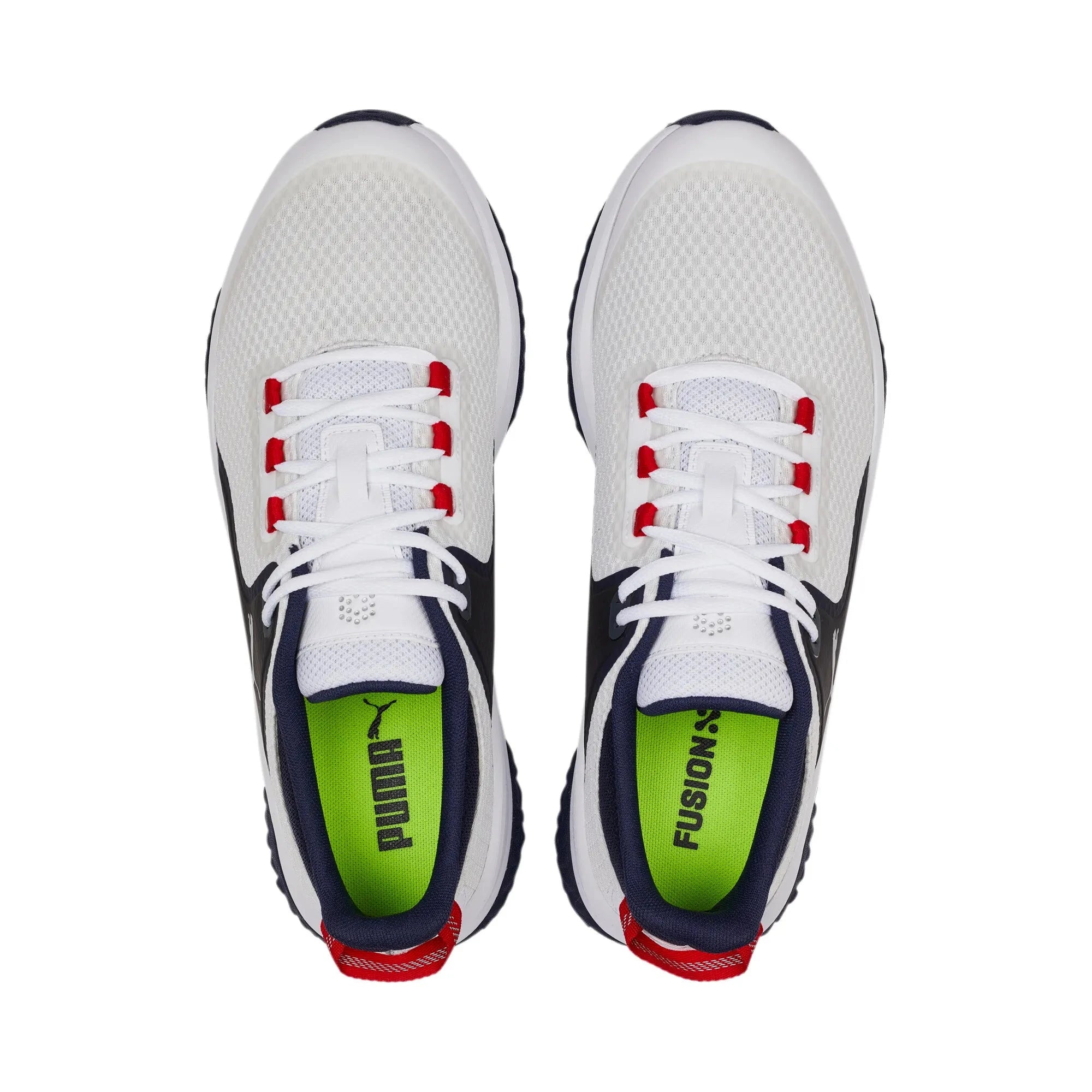 Puma Chaussures FUSION Grip Blanc Bleu Marine