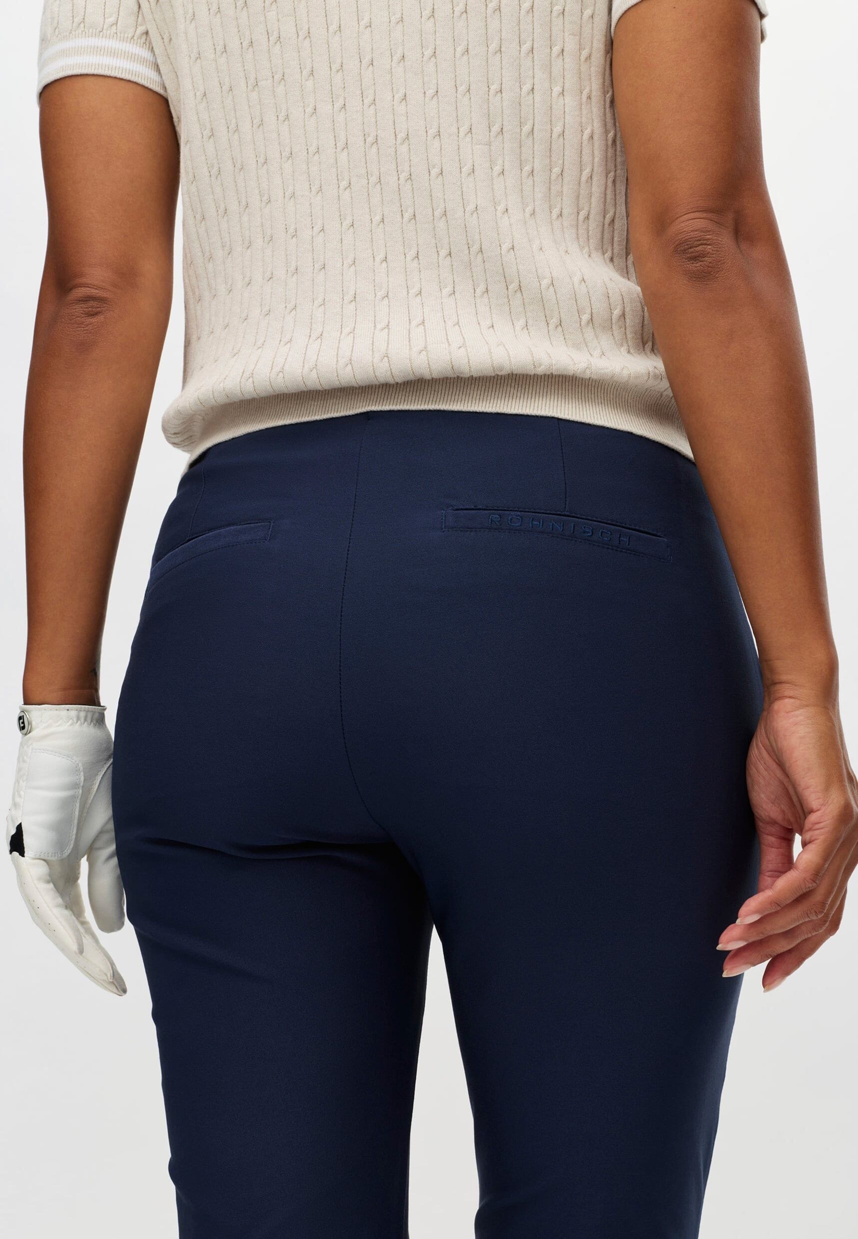 Rohnisch Pantalon Clubhouse Highwater Femme Navy 2026