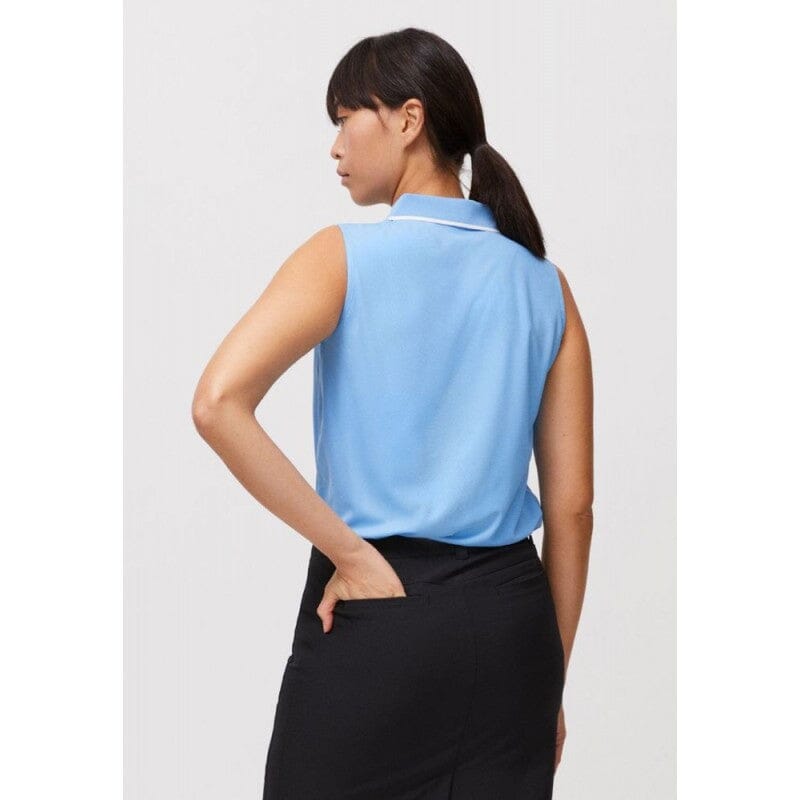 Rohnisch polo sans manche Miriam bleu