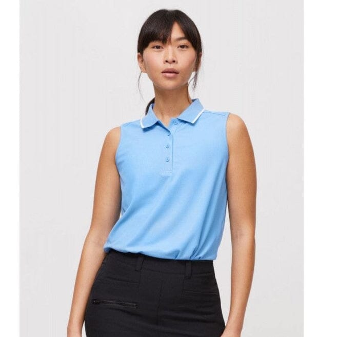 Rohnisch polo sans manche Miriam bleu