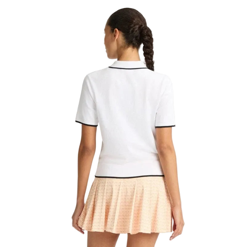 Rohnisch polo knitted top blanc