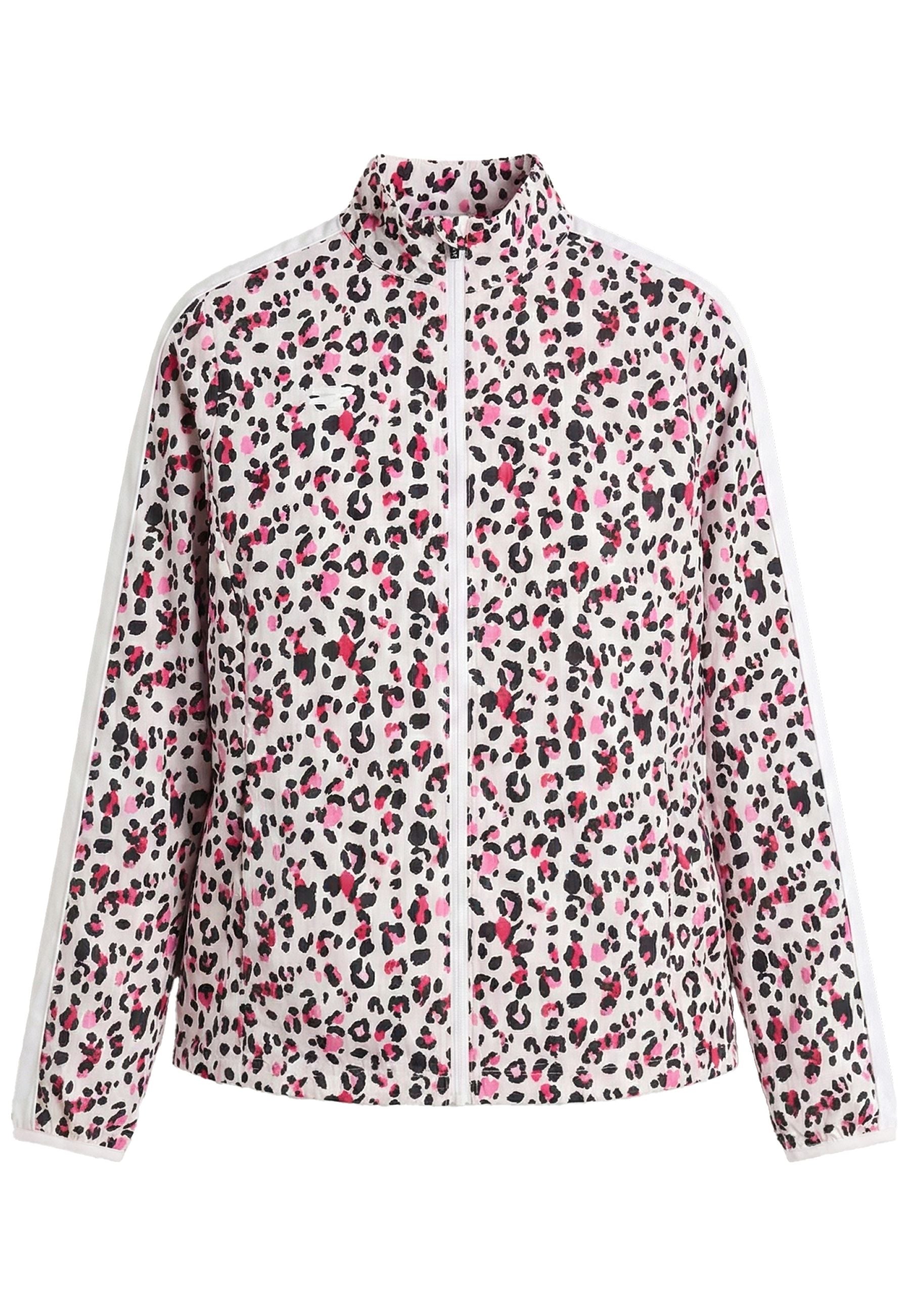 Röhnisch Veste légère Imprimé léopard rose bordeaux