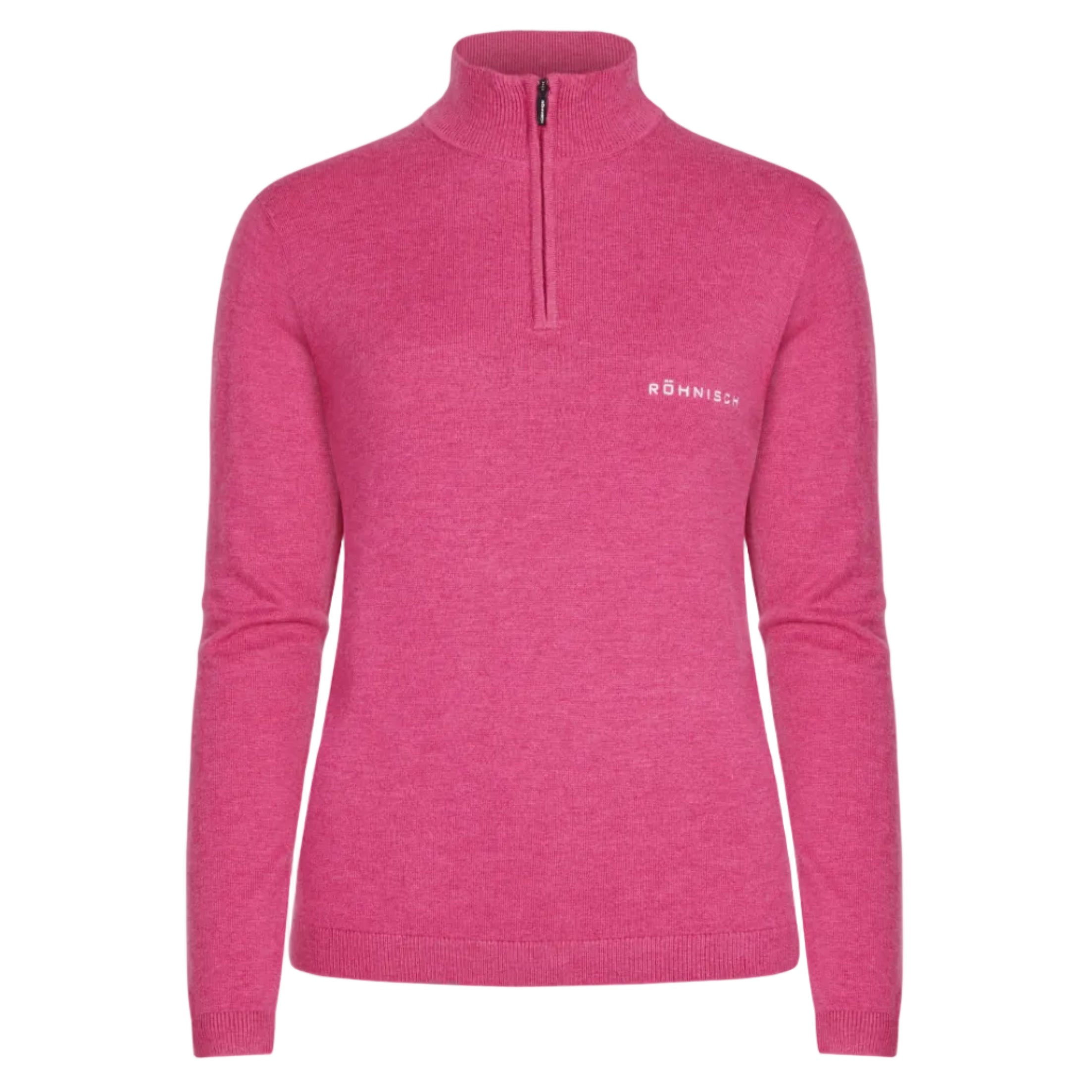 Röhnisch Kora pull demi zip Carmine Rose
