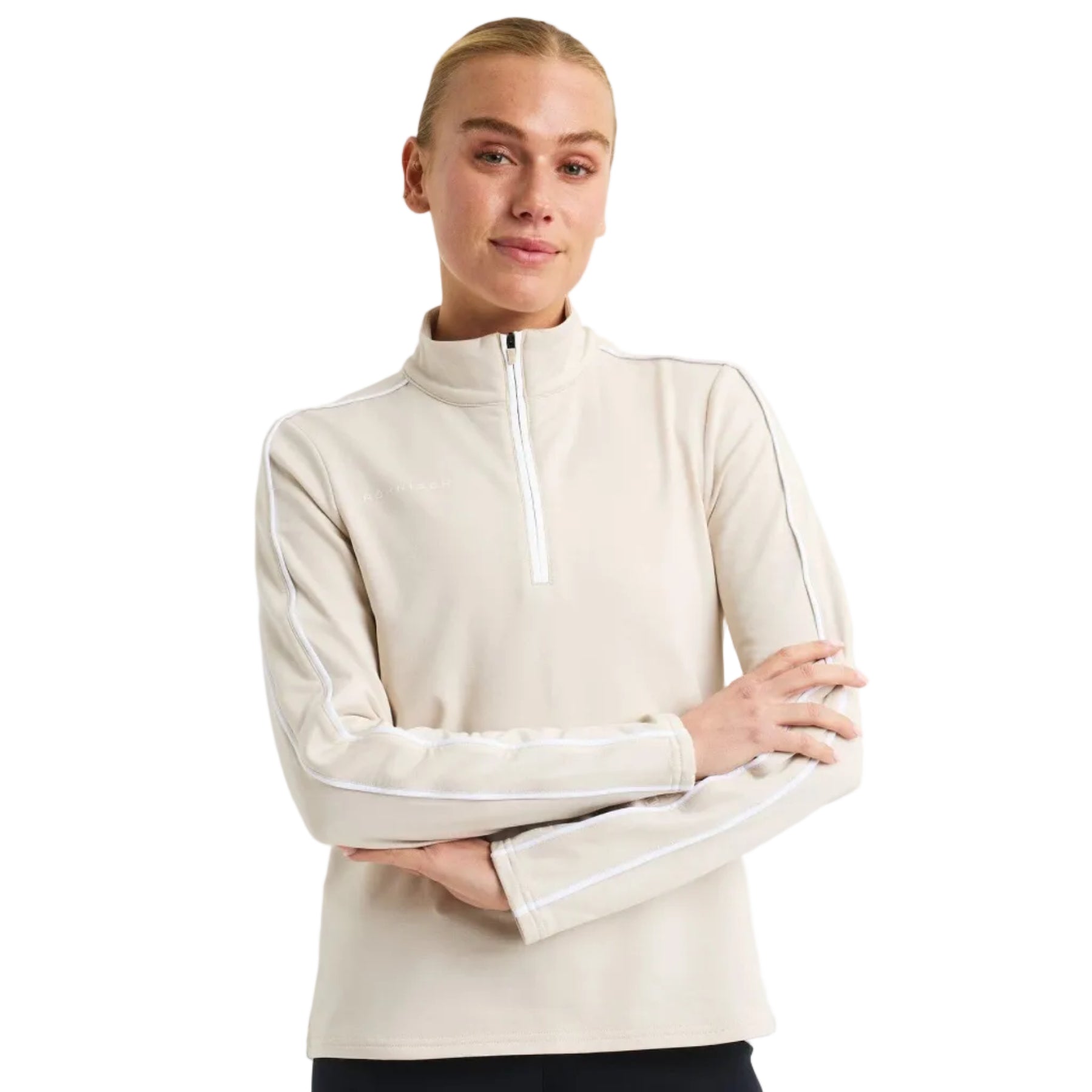 Rohnisch Pull AMIE Demi Zip beige