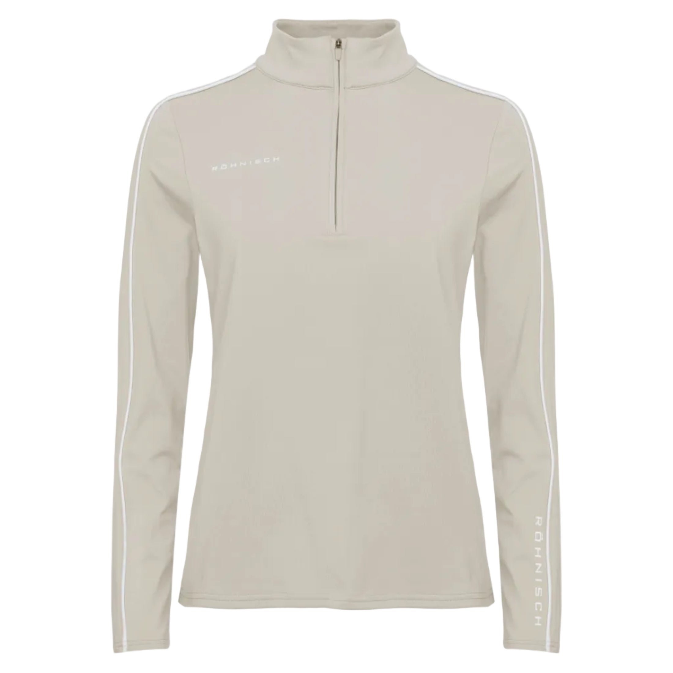 Rohnisch Pull AMIE Demi Zip beige
