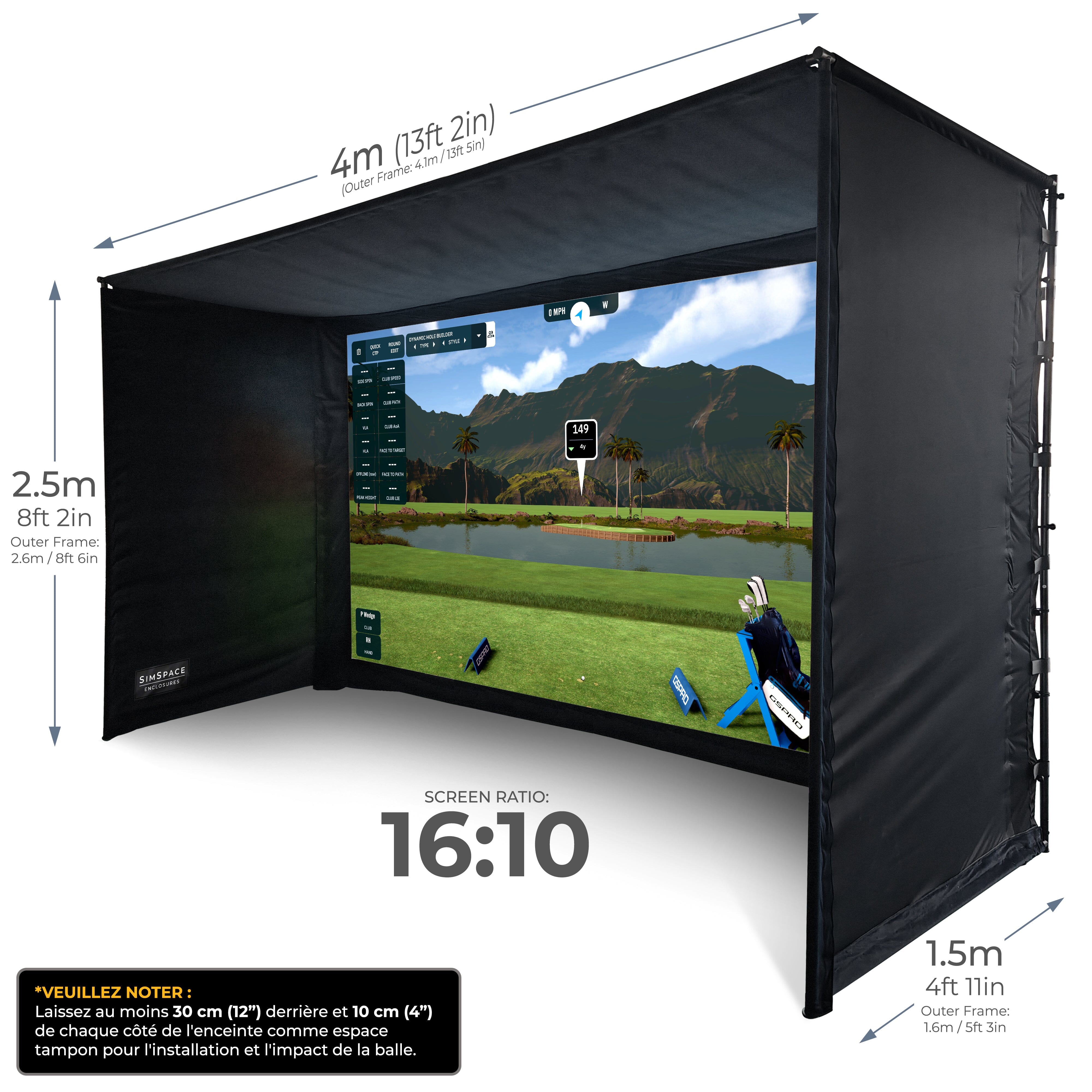 SimSpace Cage pour simulateur de golf