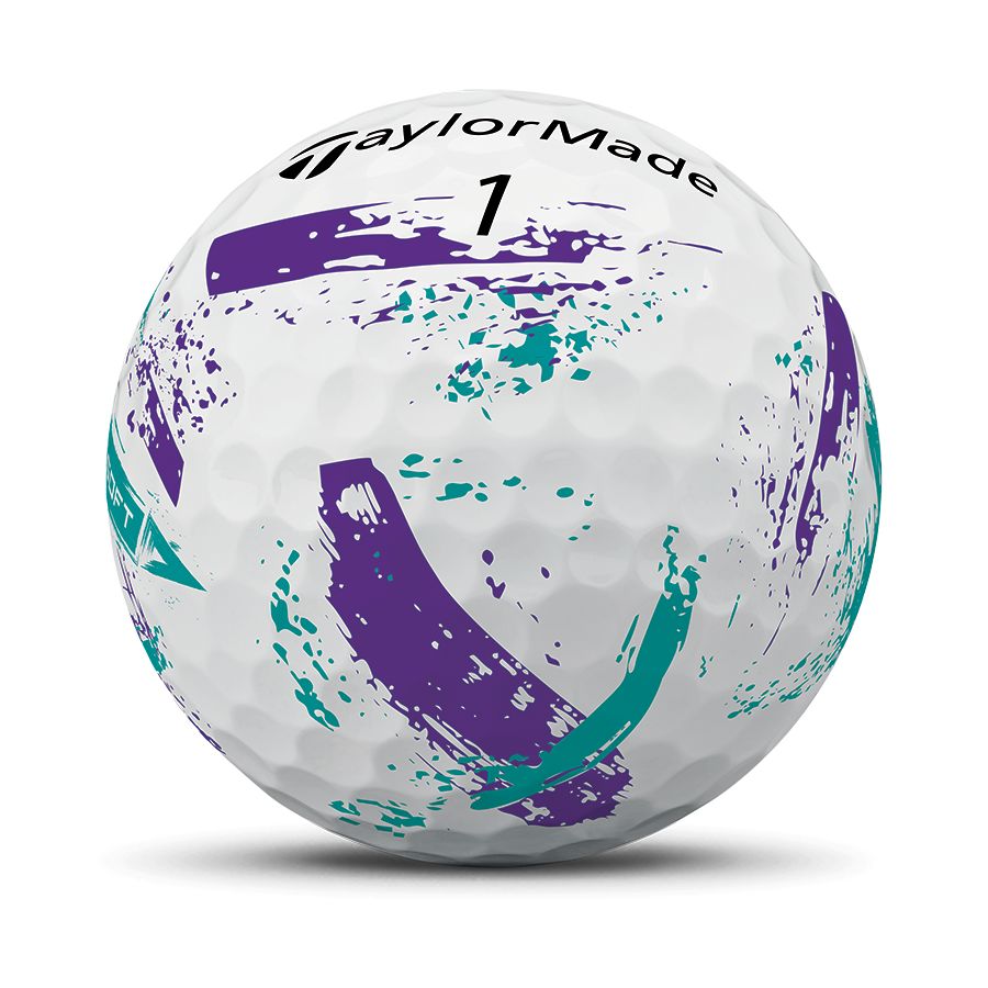 TaylorMade Balles SpeedSoft Ink Violet/Turquoise 2026 (Boite de 12)