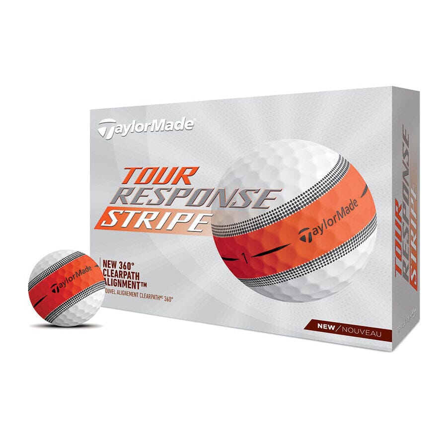TaylorMade Balles Tour Response STRIPE 2024 (Boite de 12)