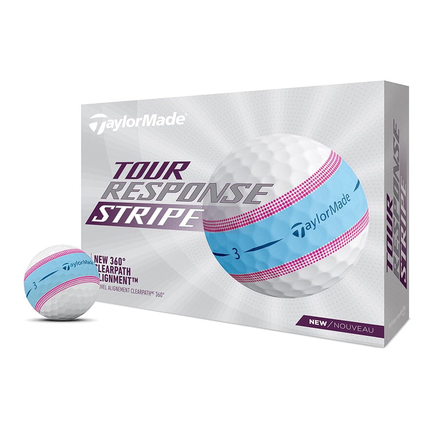 TaylorMade Balles Tour Response STRIPE 2024 (Boite de 12)