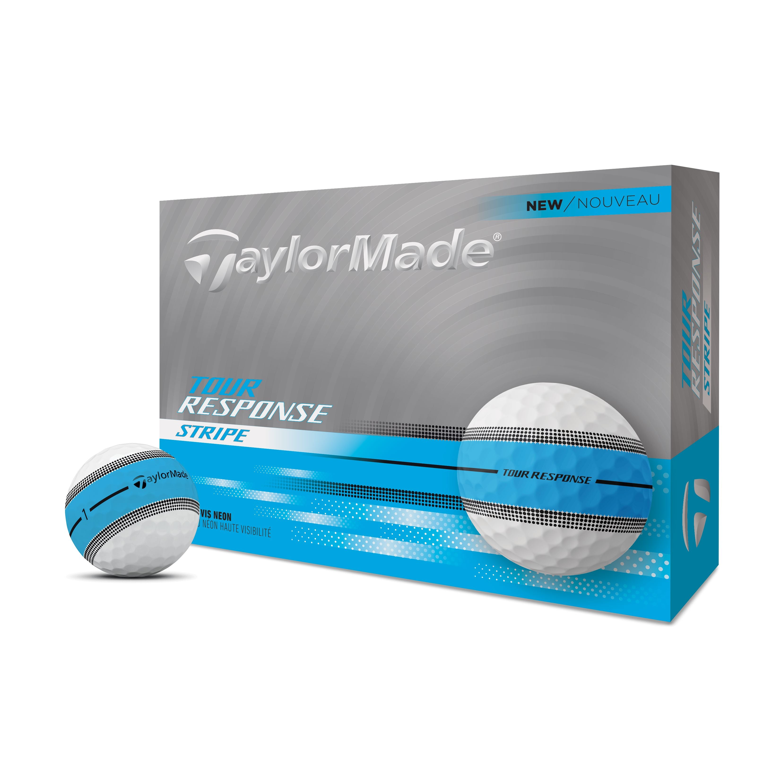 TaylorMade Balles Tour Response STRIPE 2025 (Boite de 12)