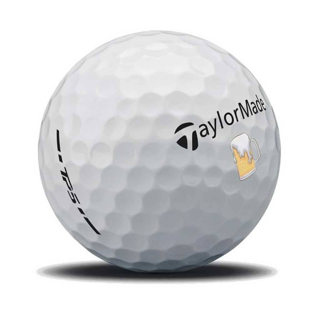 TaylorMade Balles TP5 My Symbol Beer (Boite de 12)