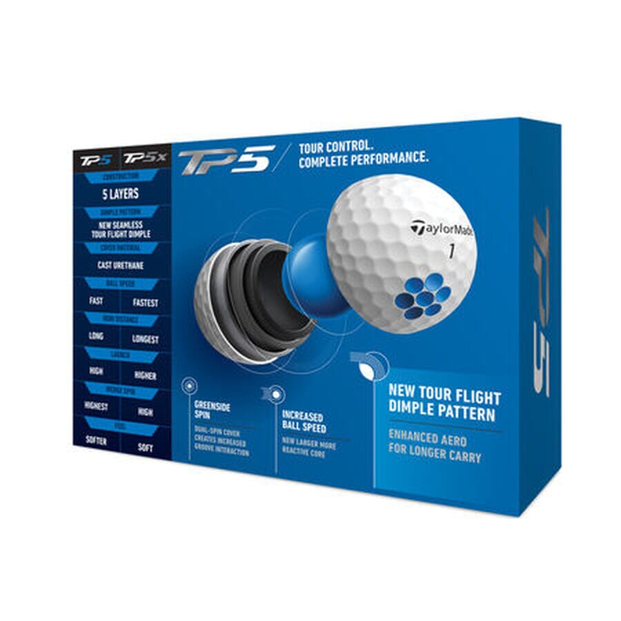 TAYLORMADE BALLES TP5 my symbol pizza (Boite de 12)