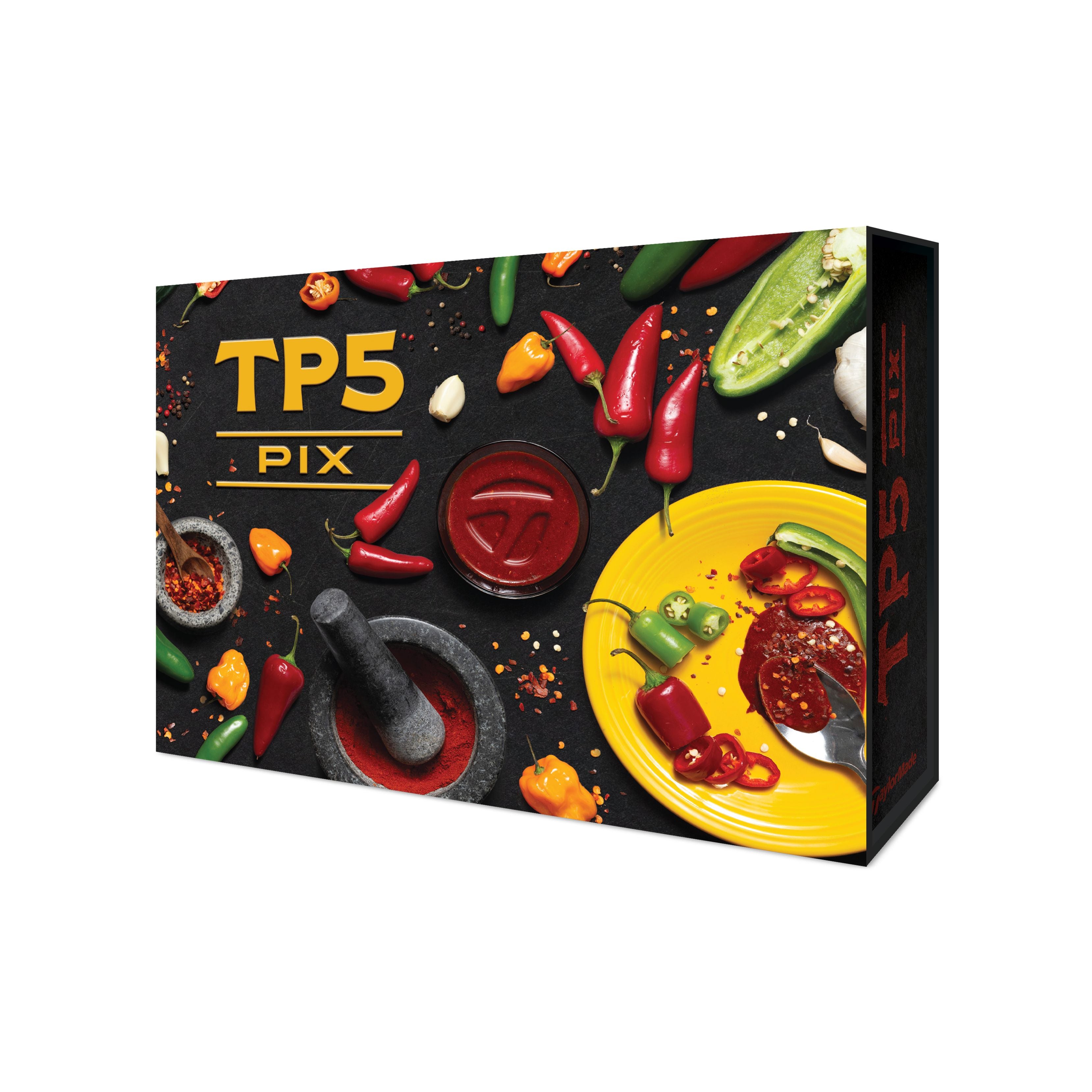 TaylorMade Balles TP5 Pix Peppers Limited Edition (Boîte de 12)