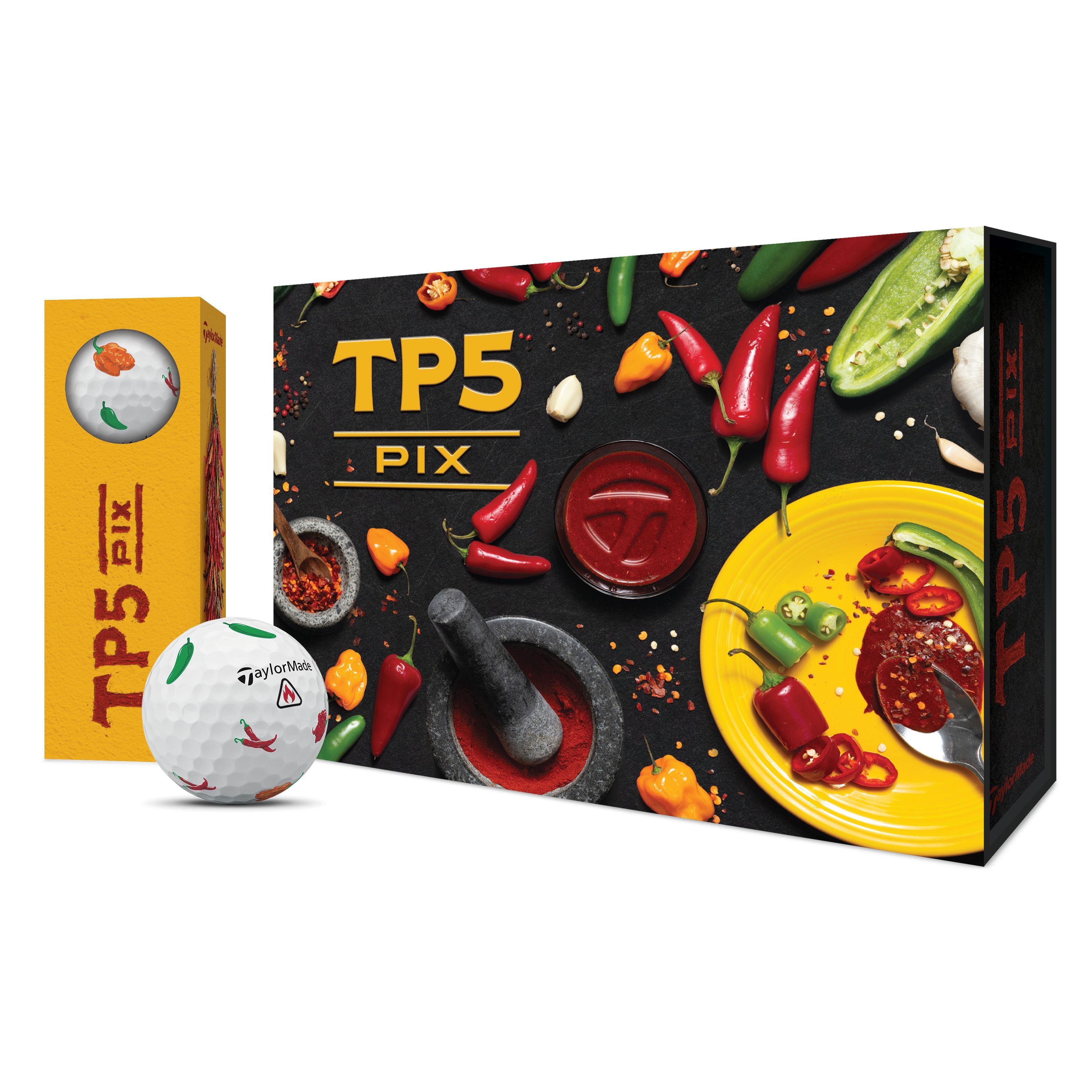 TaylorMade Balles TP5 Pix Peppers Limited Edition (Boîte de 12)