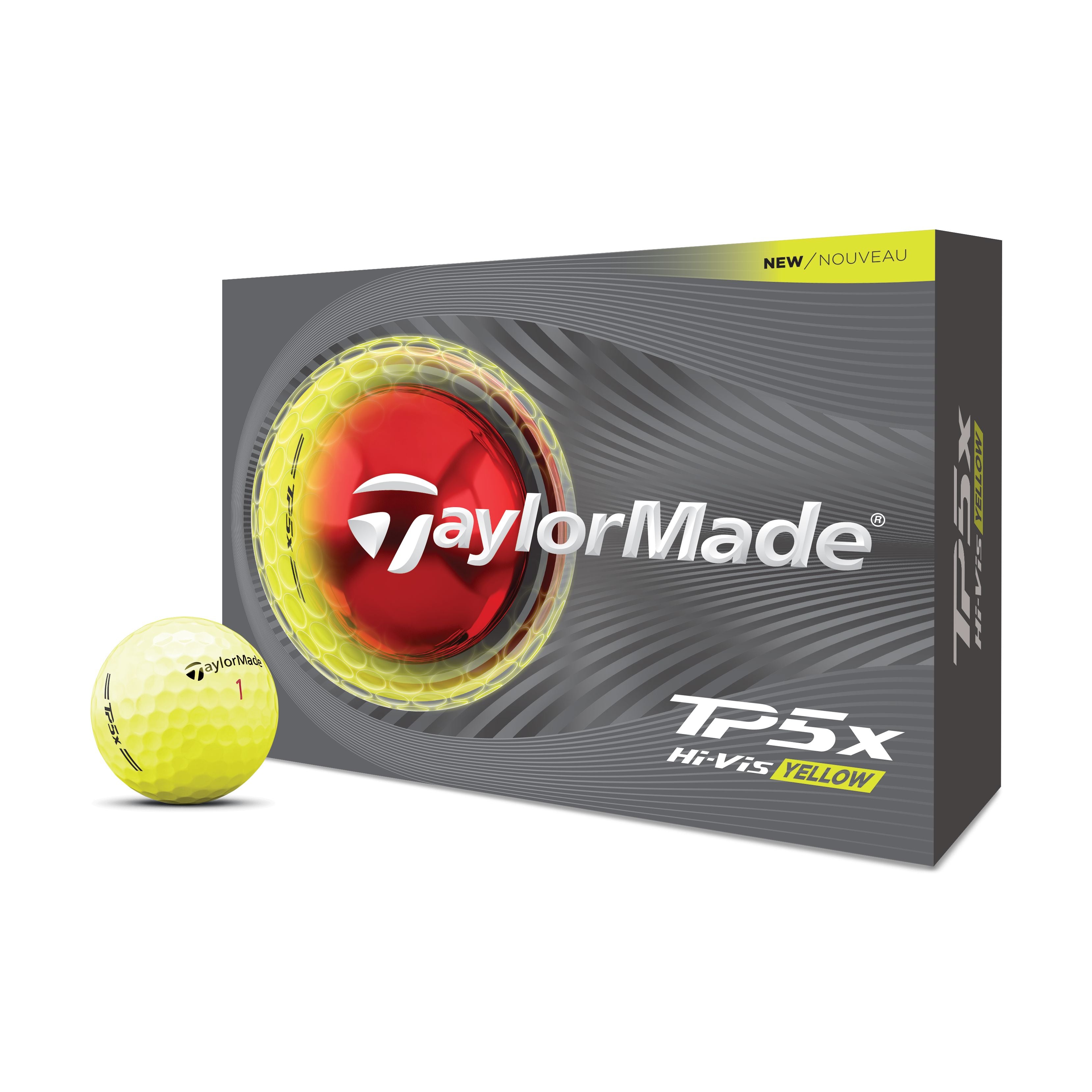 TAYLORMADE BALLES TP5X Jaune 2026 (boite de 12)