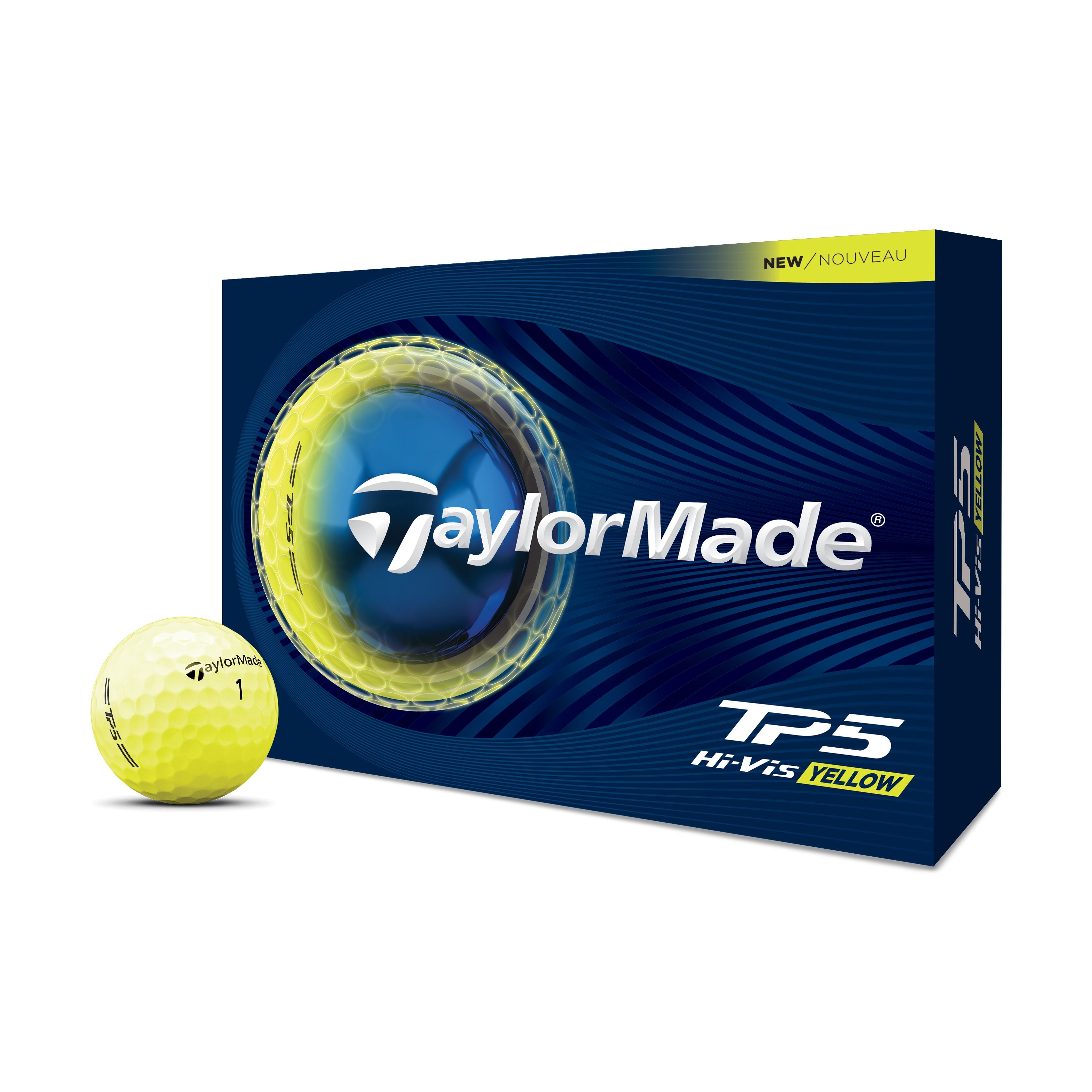 TAYLORMADE NEW BALLES TP5 Jaune 2026 (boite de 12)