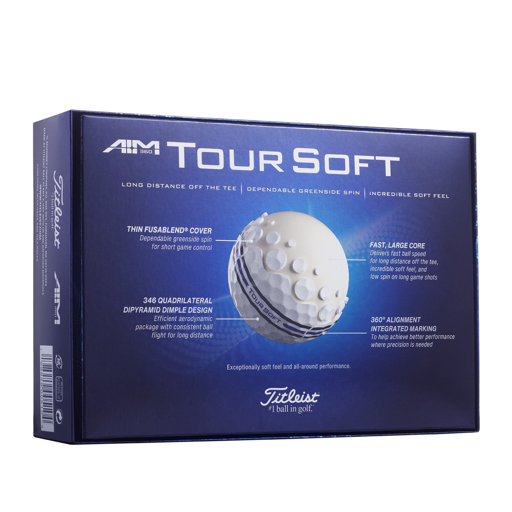 Titleist Balles Tour Soft A.I.M. 360