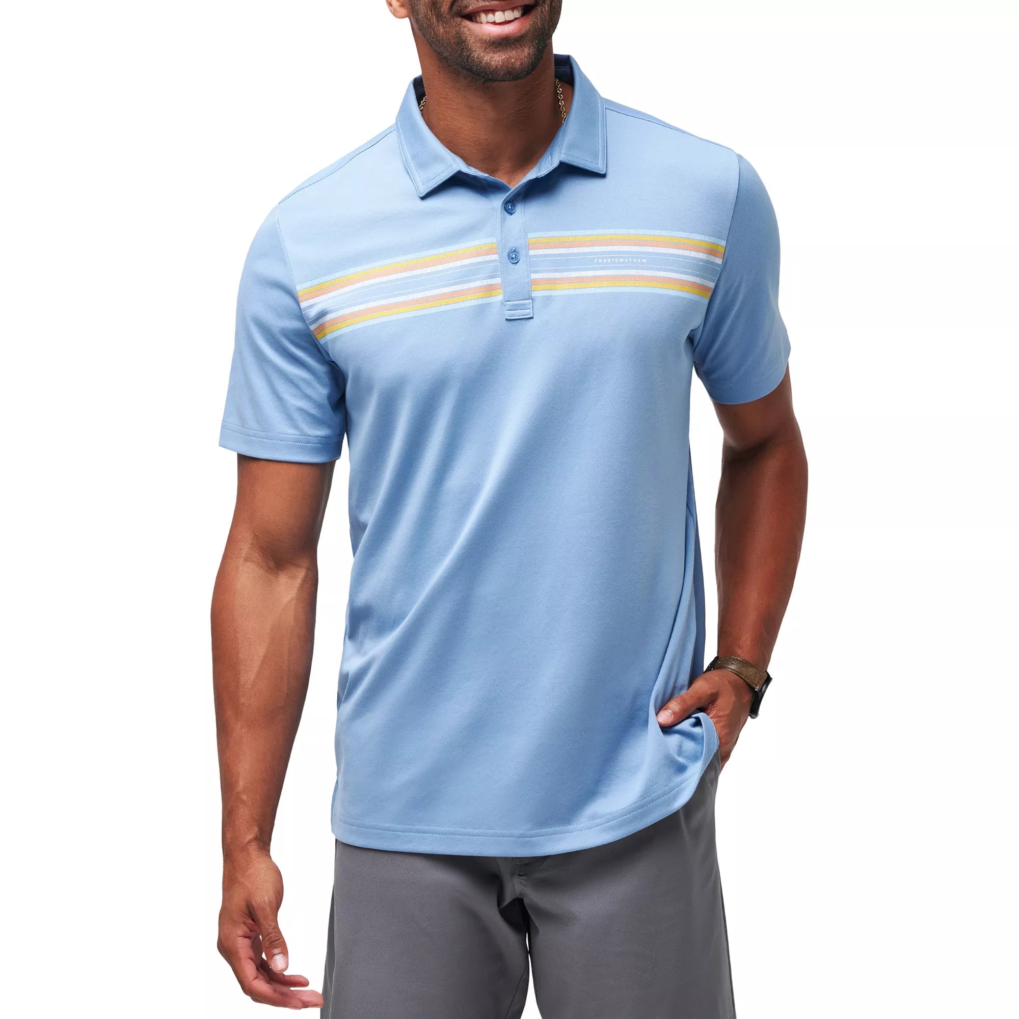 Travis Mathew Polo Coral Beds