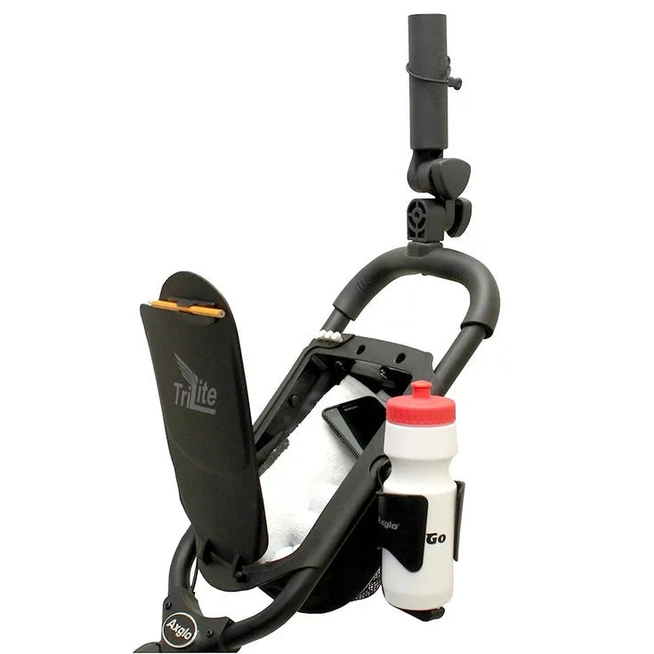Tri Lite Axglo Chariot de golf manuel 3 roues Noir / Rouge