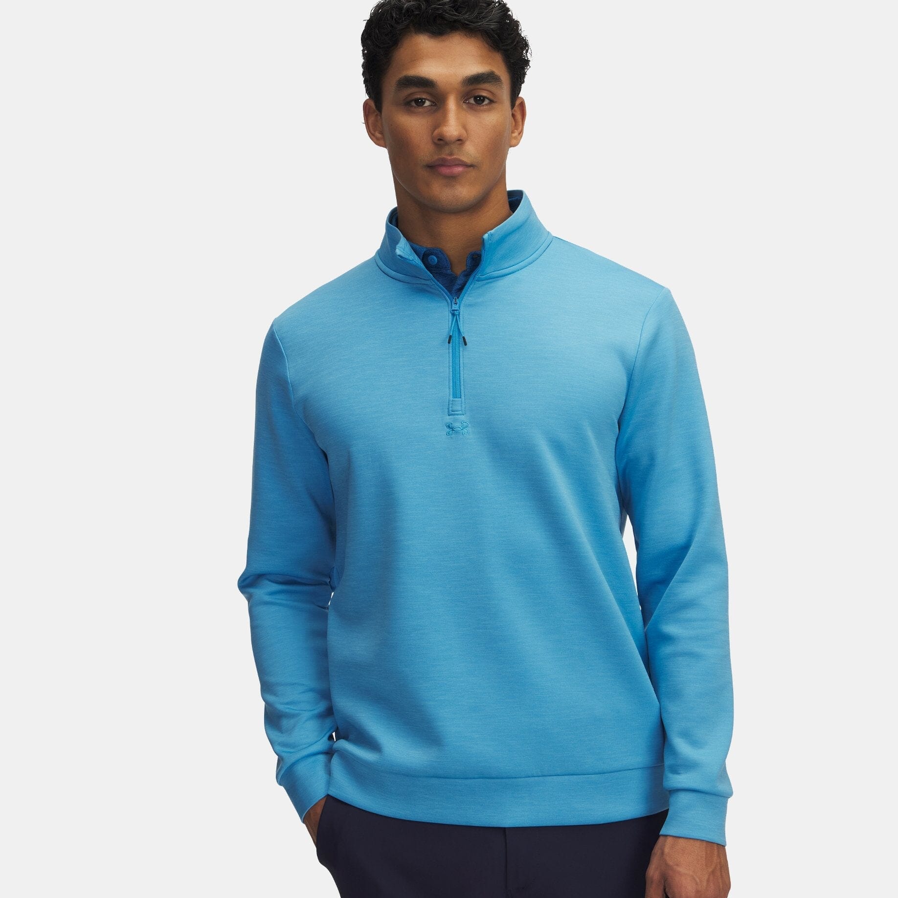 Under Armour Midlayer UA Drive 1/4 zip Bleu Ether