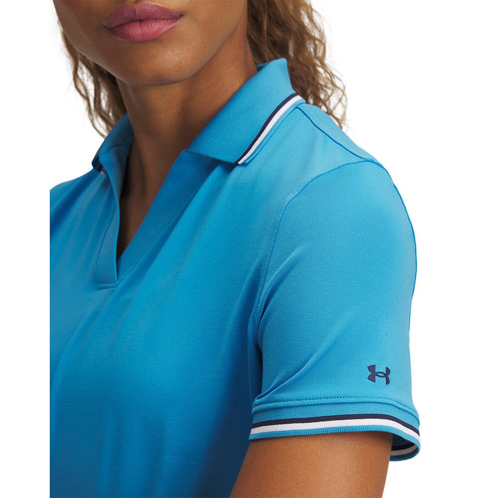 Under Armour Polo SS Rib Bleu Ether