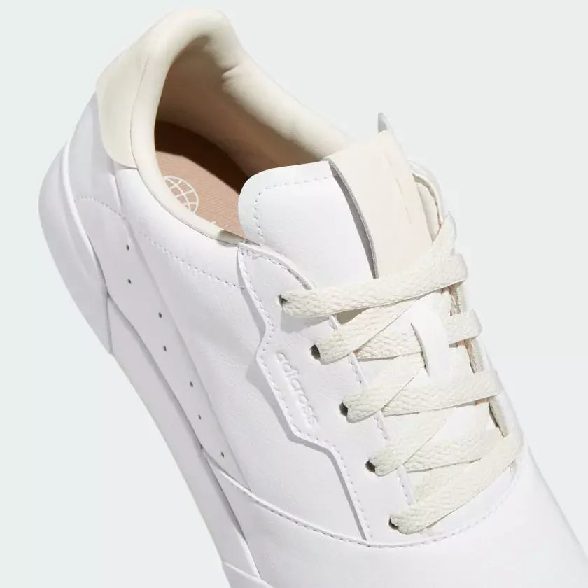 adidas Chaussures de golf adicross retro Cloud White / Chalky Brown / Aluminium