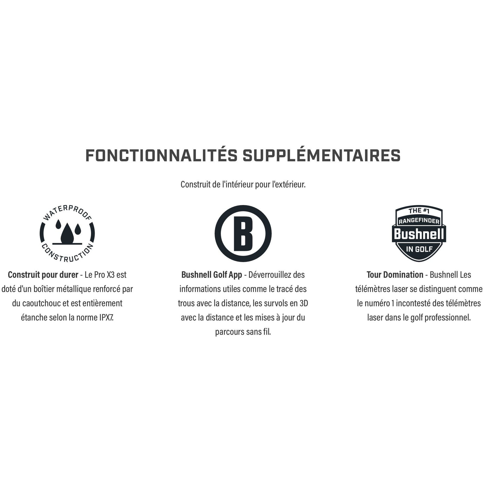 BUSHNELL Télémètre PRO X3