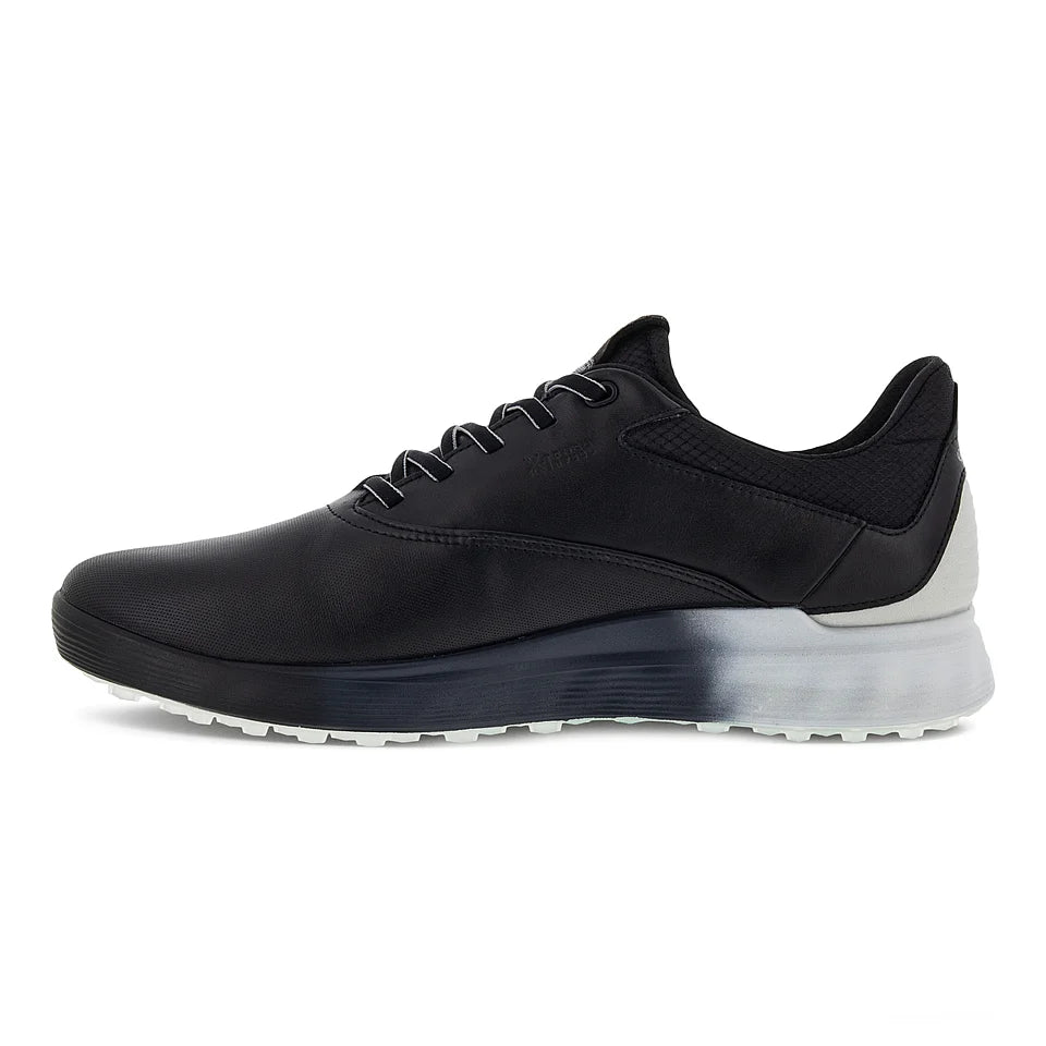 Ecco Chaussures de golf S-Three Noir Concrete Noir