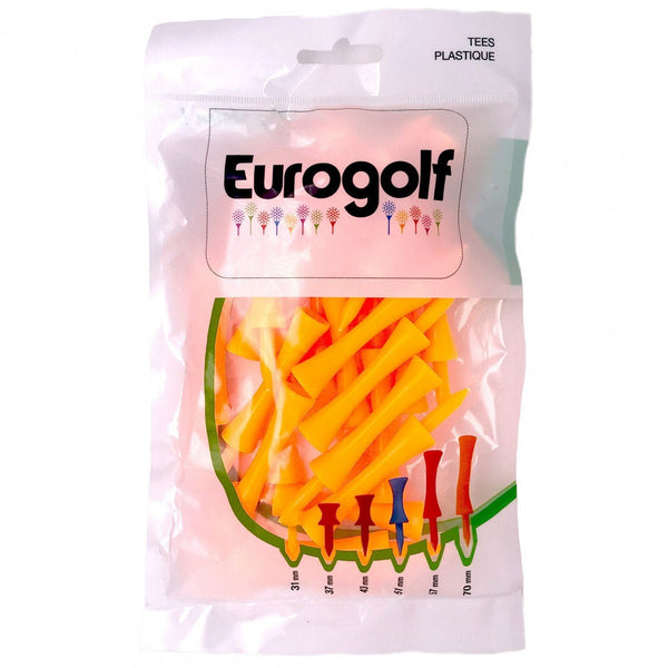 Eurogolf tee plastique 70 mm - Golf ProShop Demo