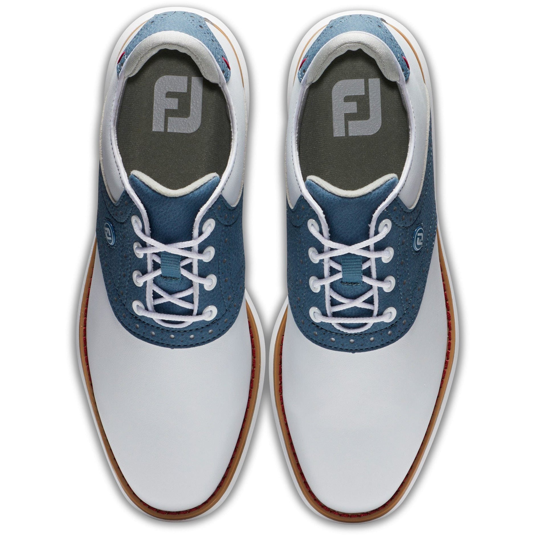Footjoy Chaussure Tradition Lady Blanche bleu