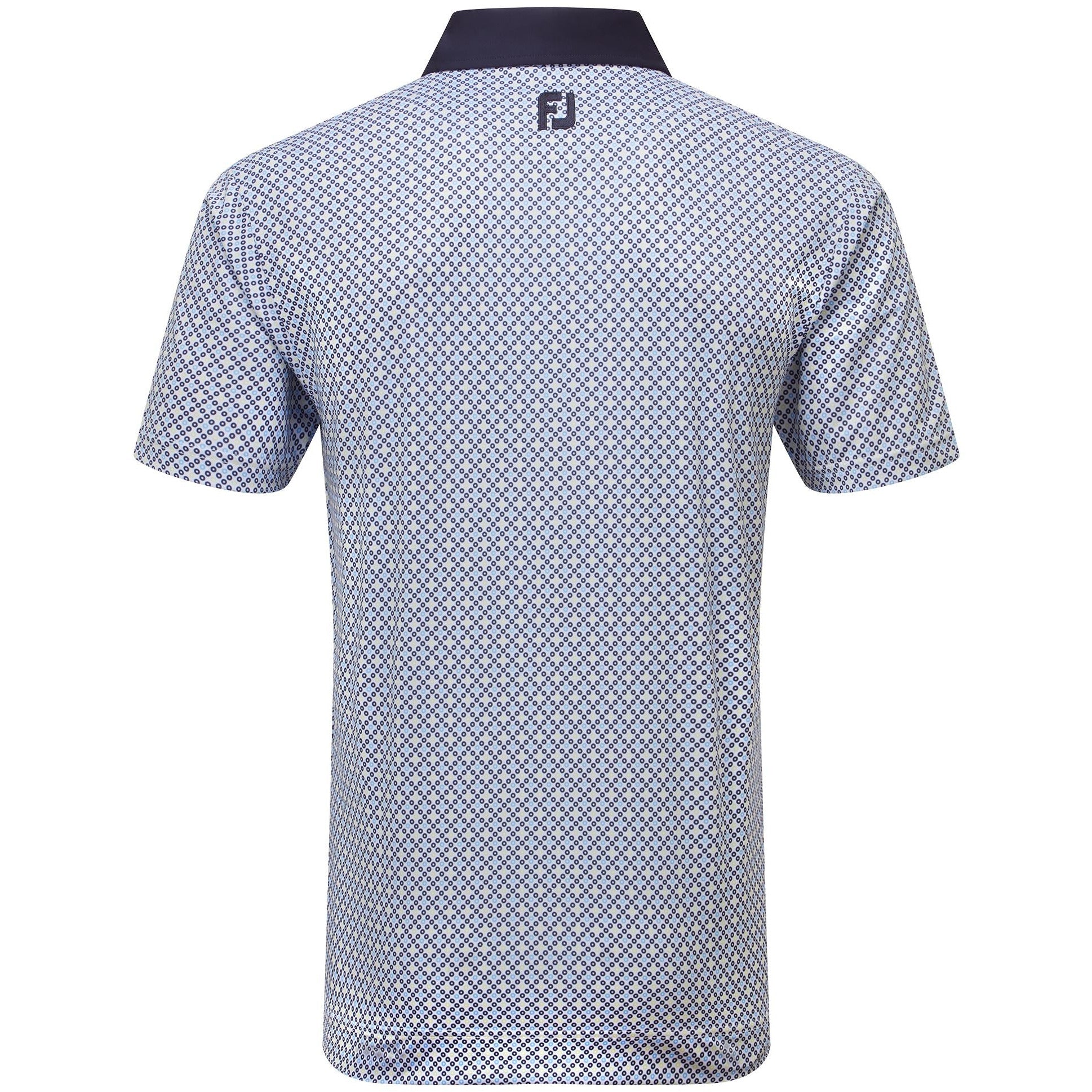 Footjoy Polo Circle Print Navy True blue almond White